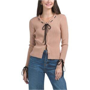 SUNDAY EDITION Cardigan With Bow Details